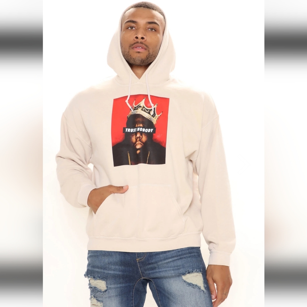 NWOT Men's Notorious B.I.G Trust Nobody Hoodie - Picture 4 of 8